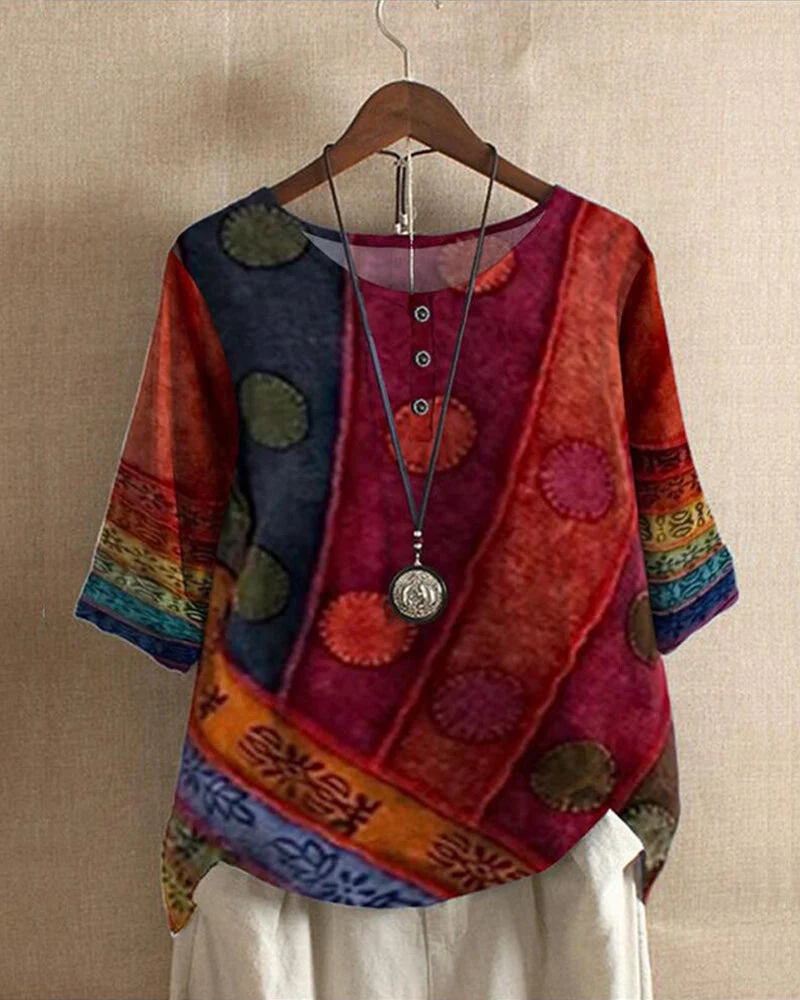 Emilia | Entpanntes Und Stilvolles Boho Tunika-Oberteil
