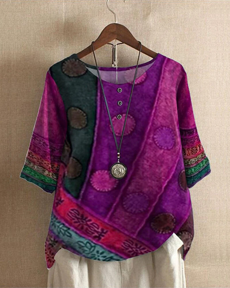 Emilia | Entpanntes Und Stilvolles Boho Tunika-Oberteil