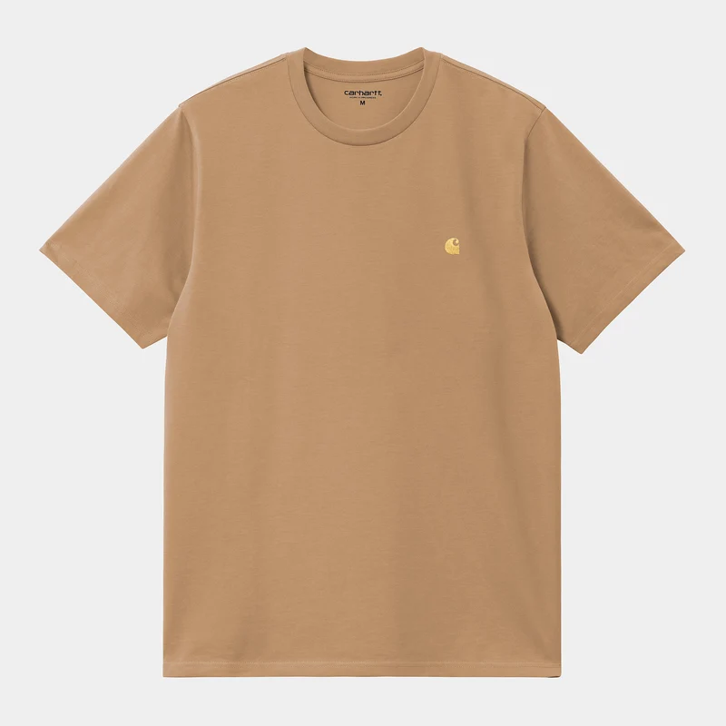 Carhartt WIP Kurzarm-T-Shirt Chase für Herren - Dusty Hamilton Brown