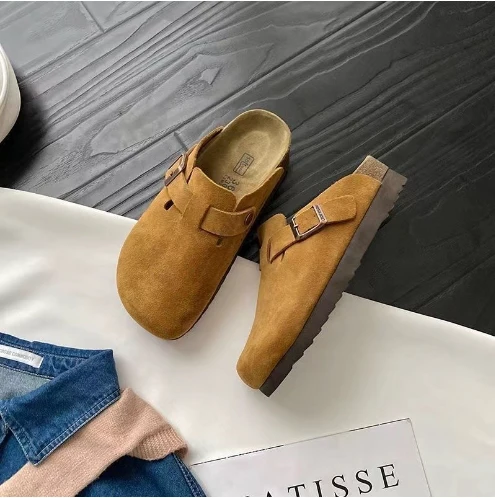 Marlene | Bequeme Und Stilvolle Wildleder Slip-On-Pantoletten