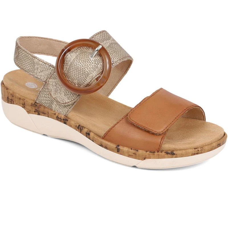 Dual-Fitting Two-Tone Sandals - DRS33503 / 319 686