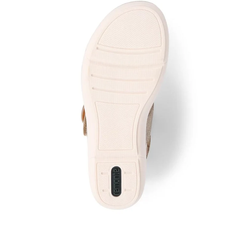 Dual-Fitting Two-Tone Sandals - DRS33503 / 319 686 - Tan Multi