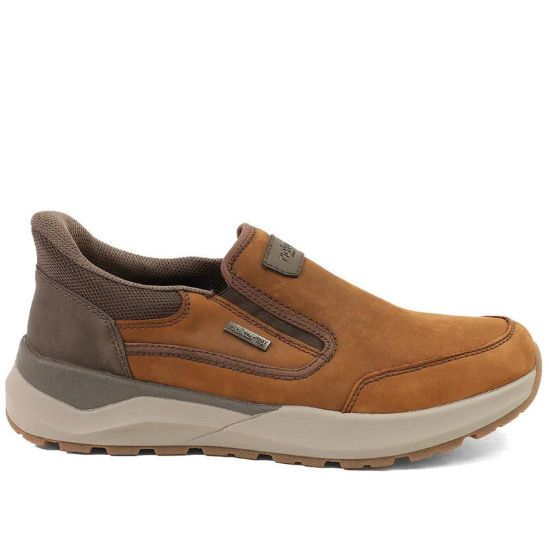 Rieker Wide Fit Elasticated Shoes - RKR43502 / 328 773 - Brown