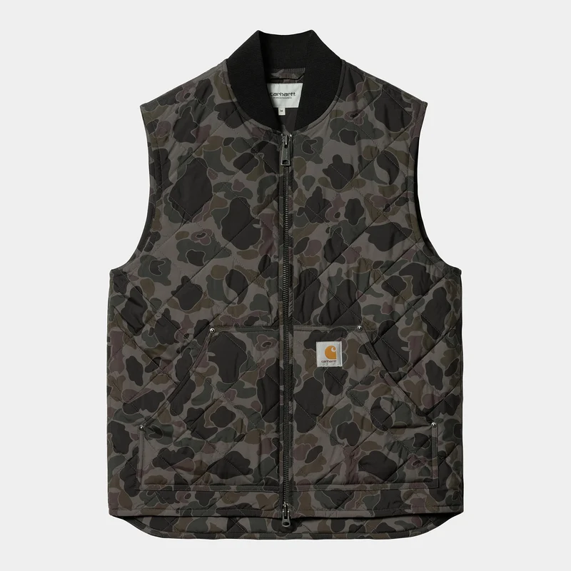 Carhartt WIP Myton Liner Weste für Herren - Camo Duck Grey
