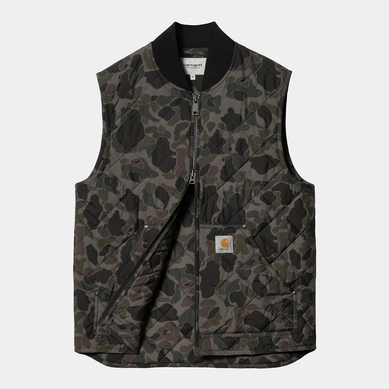 Carhartt WIP Myton Liner Weste für Herren - Camo Duck Grey
