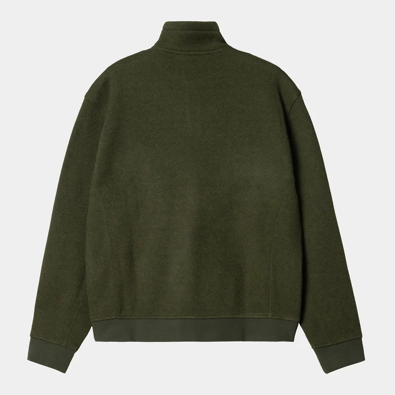 Carhartt WIP Luther Sweat-Top für Herren mit halbem Reißverschluss - Tarragon Heather