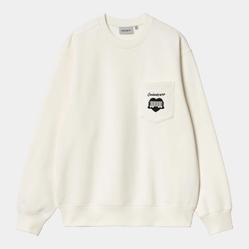 Carhartt WIP Sweat-Top mit Herz-Zug für Herren - Wachs