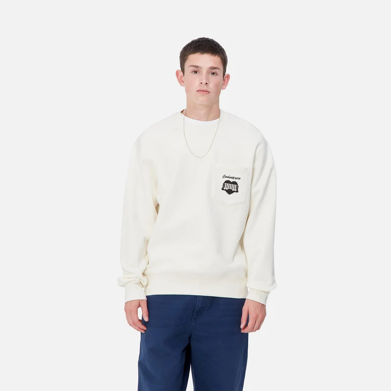 Carhartt WIP Sweat-Top mit Herz-Zug für Herren - Wachs