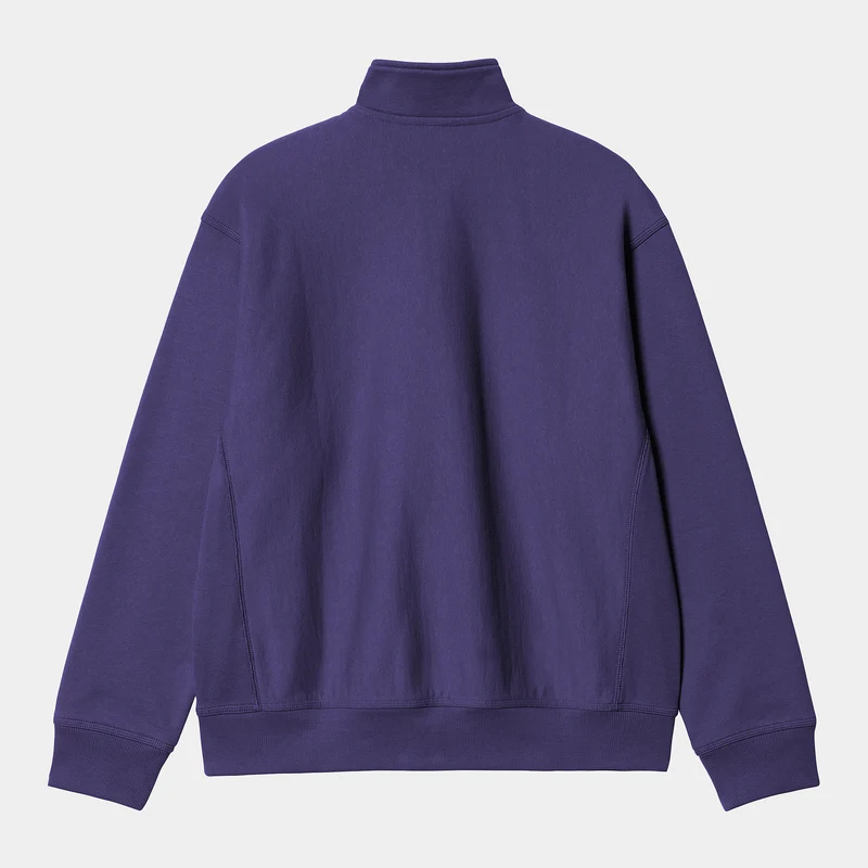 Carhartt WIP Herren Halb-Zip-Reißverschluss American Script Sweatshirt - Aura