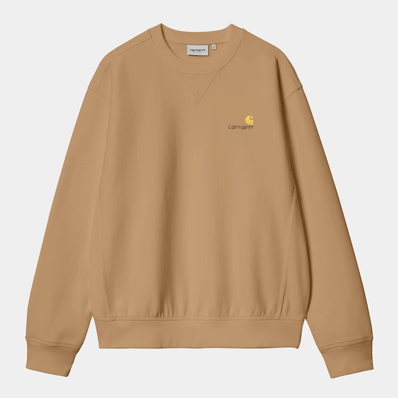 Carhartt WIP Herren American Script Sweatshirt - Erdnuss