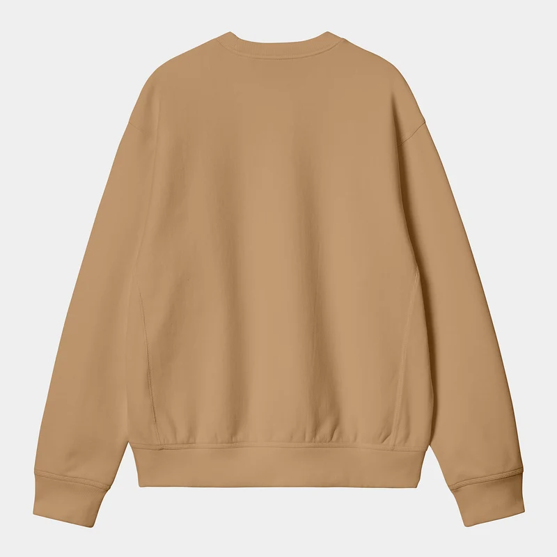 Carhartt WIP Herren American Script Sweatshirt - Erdnuss