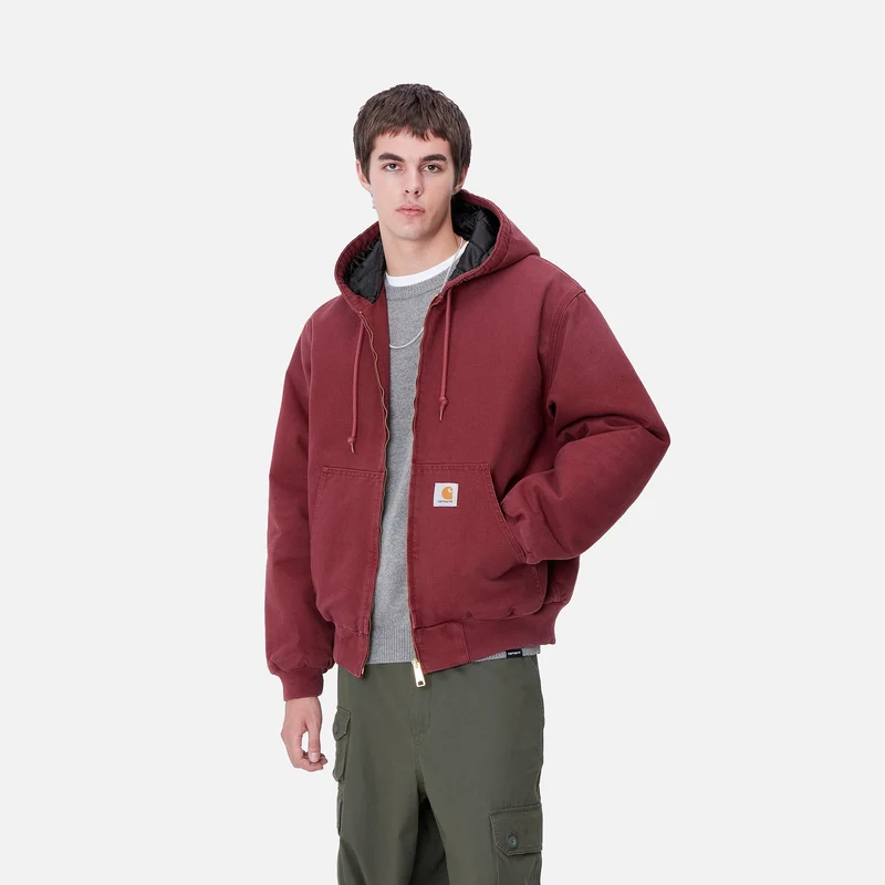 Carhartt WIP Herren OG Active Jacke - Malbec