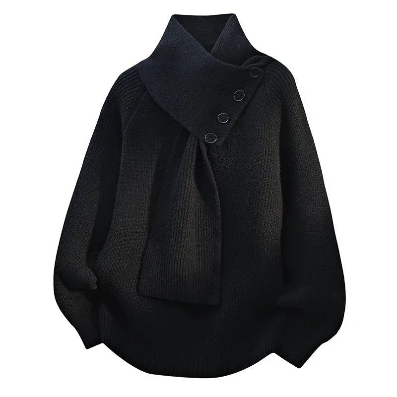 Clara | Eleganter Schal-Kragen Pullover Mit Kuscheliger Wärme