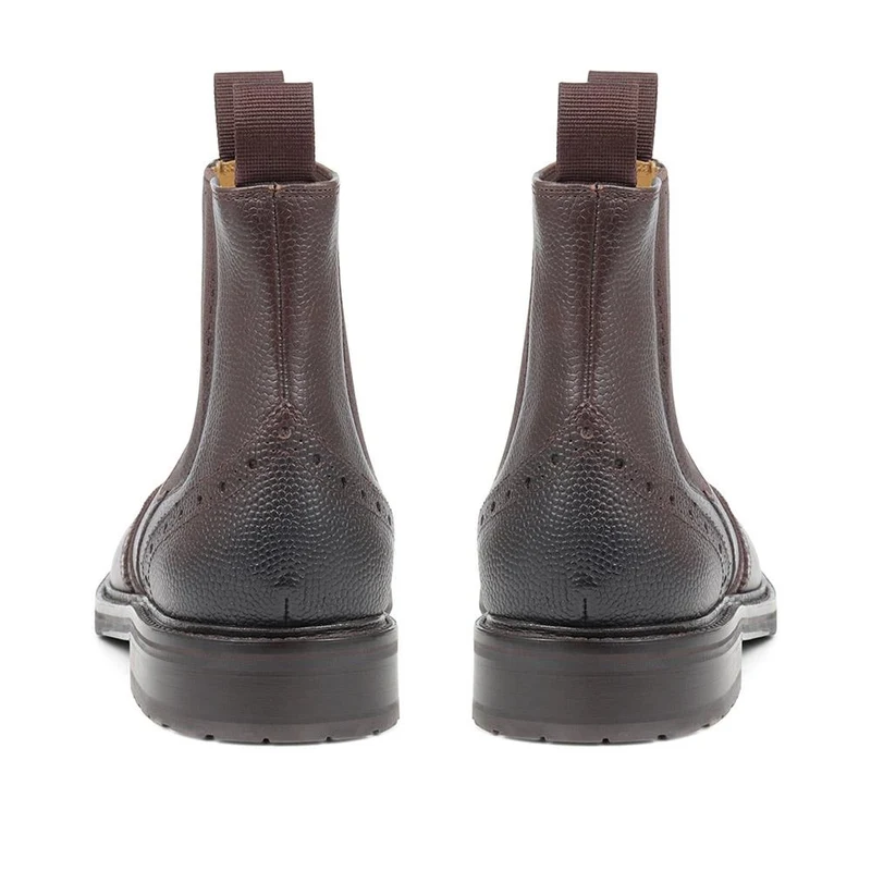 Desborough Leather Chelsea Boots - DESBOROUGH2 / 324 340 - Dark Brown