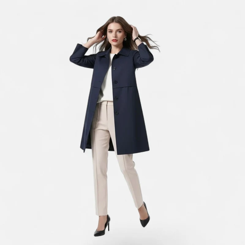 Celina | Klassischer und leichter Midi-Trenchcoat