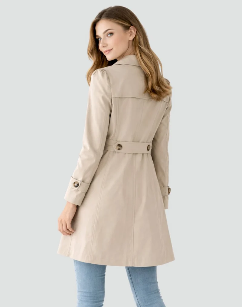 Camille | Klassischer Taillierter Trenchcoat Mit Zeitloser Eleganz