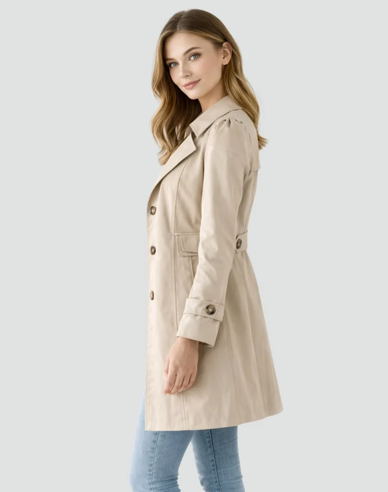 Camille | Klassischer Taillierter Trenchcoat Mit Zeitloser Eleganz