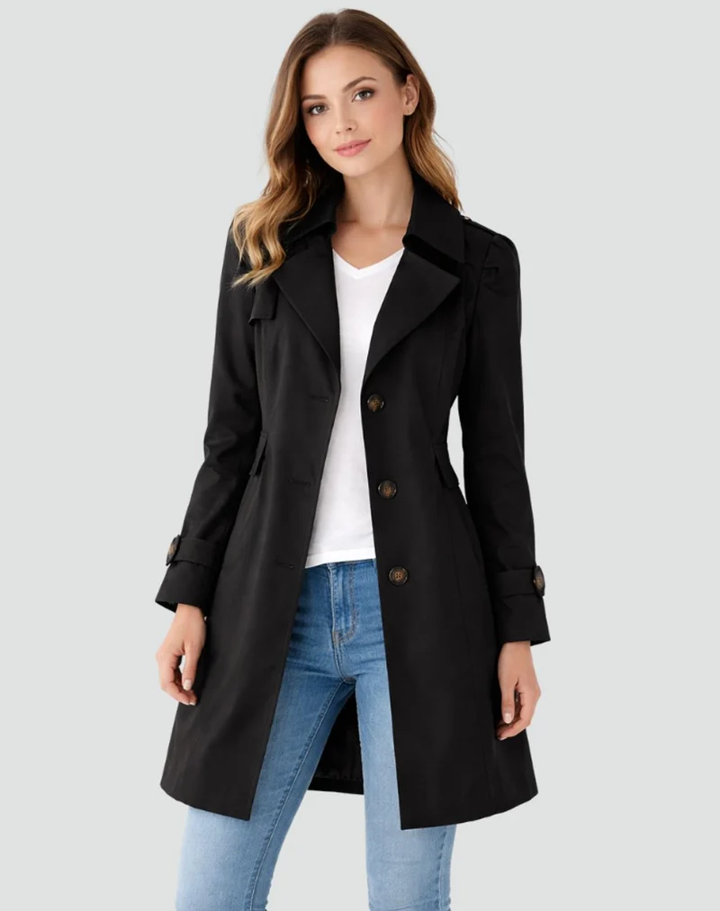 Camille | Klassischer Taillierter Trenchcoat Mit Zeitloser Eleganz