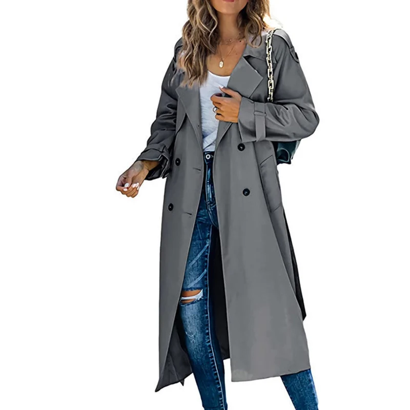 Alessia | Stilvoll Oversized Trenchcoat Mit Gürtel