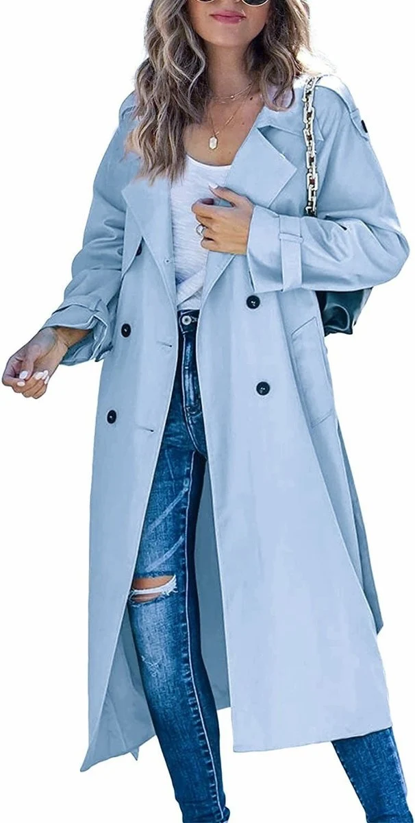 Alessia | Stilvoll Oversized Trenchcoat Mit Gürtel