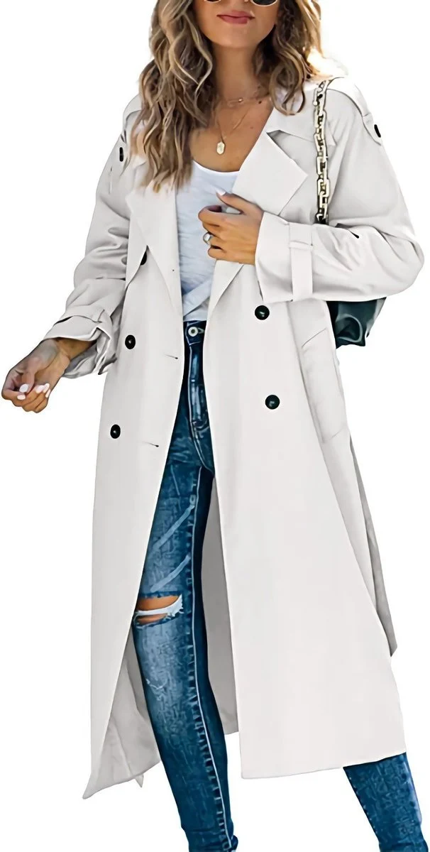 Alessia | Stilvoll Oversized Trenchcoat Mit Gürtel