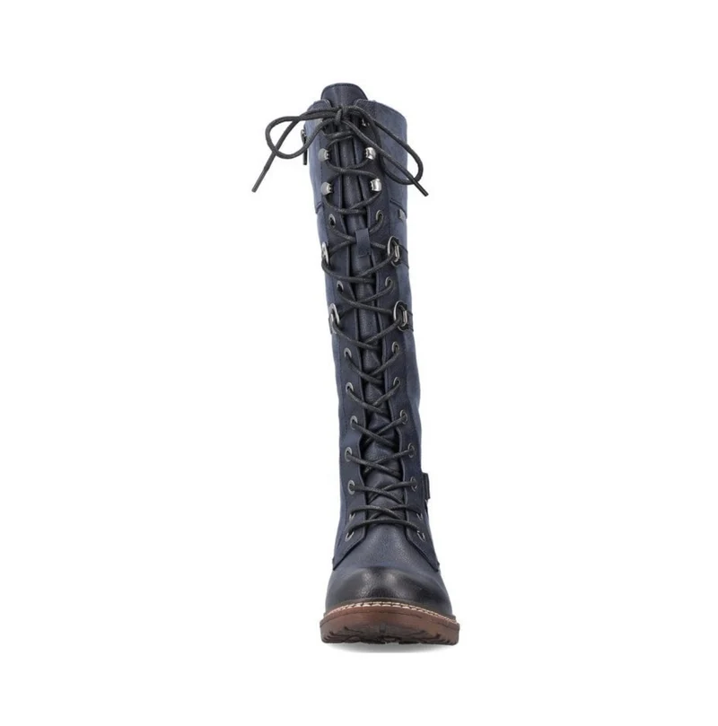 Rieker Hohe Stiefel mit Fleecefutter für Damen - Blau
