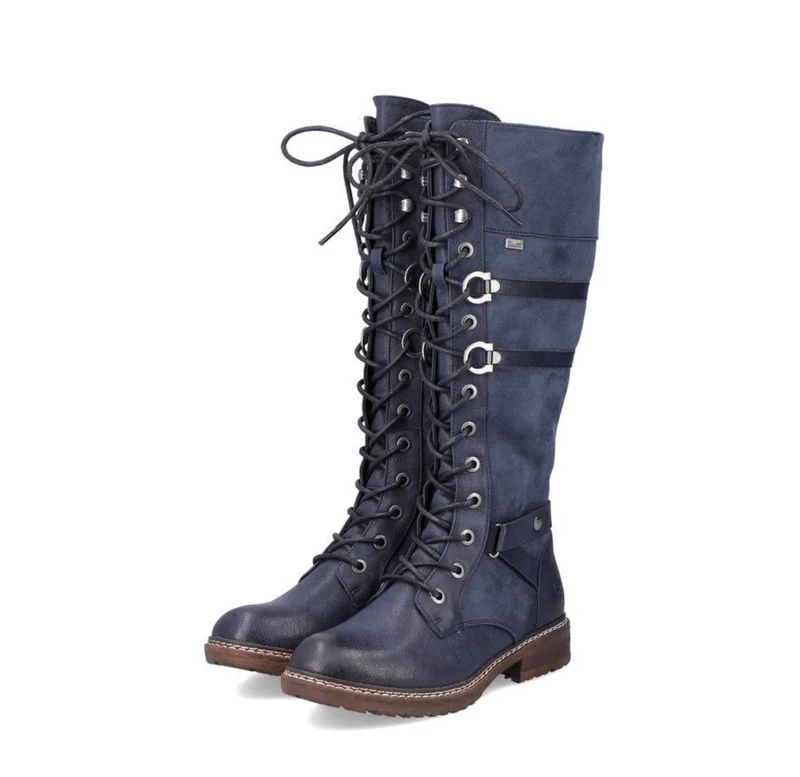 Rieker Hohe Stiefel mit Fleecefutter für Damen - Blau