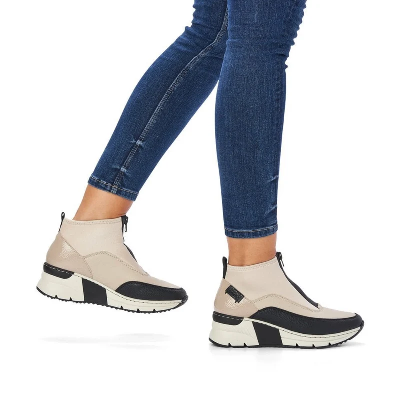 Rieker Mode-Stiefelette für Damen – Beige