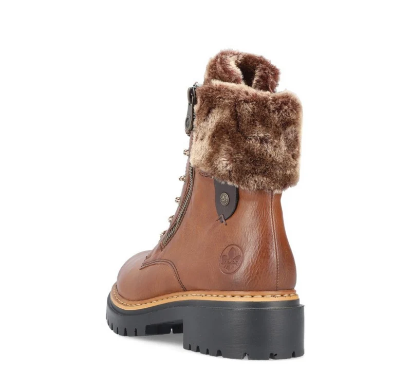 Rieker Stiefelette mit Fleecefutter für Damen - Braun