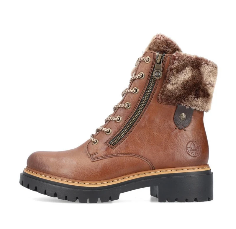 Rieker Stiefelette mit Fleecefutter für Damen - Braun