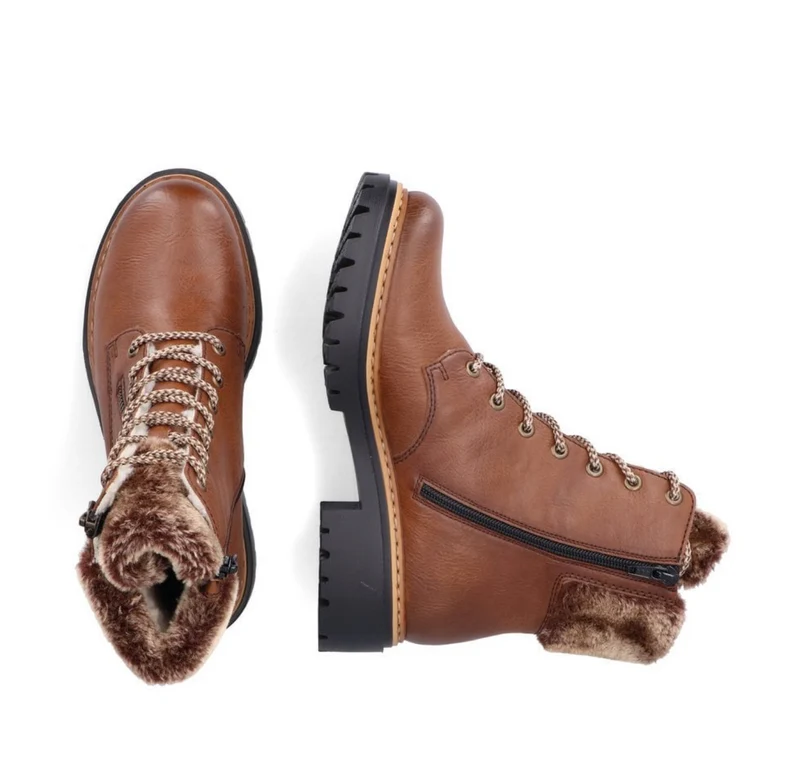 Rieker Stiefelette mit Fleecefutter für Damen - Braun