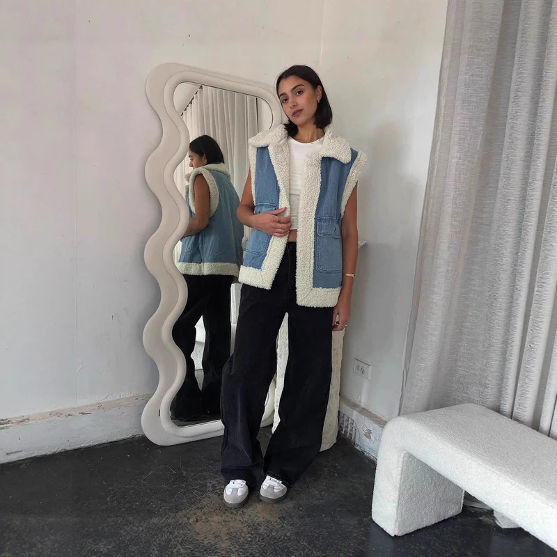 Sophie | Stilvolle Und Gemütliche Jeansweste Mit Fleece-Futter