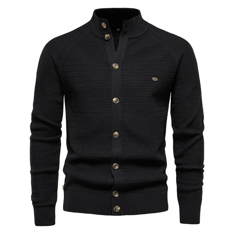 Leon | Eleganter Und Vielseitiger Strickjacke Im Zopfmuster