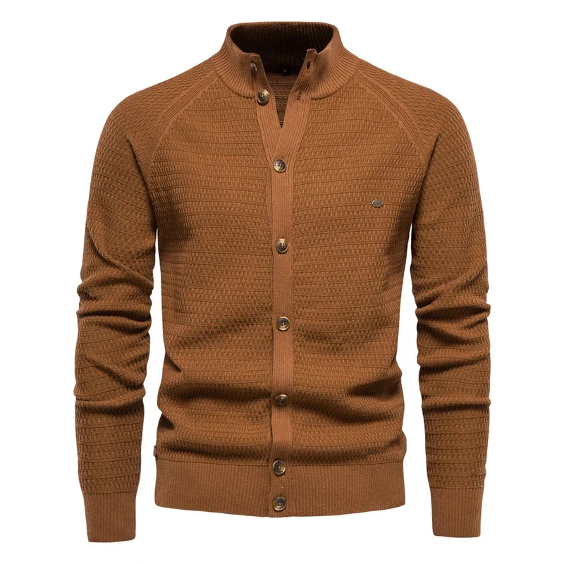 Leon | Eleganter Und Vielseitiger Strickjacke Im Zopfmuster