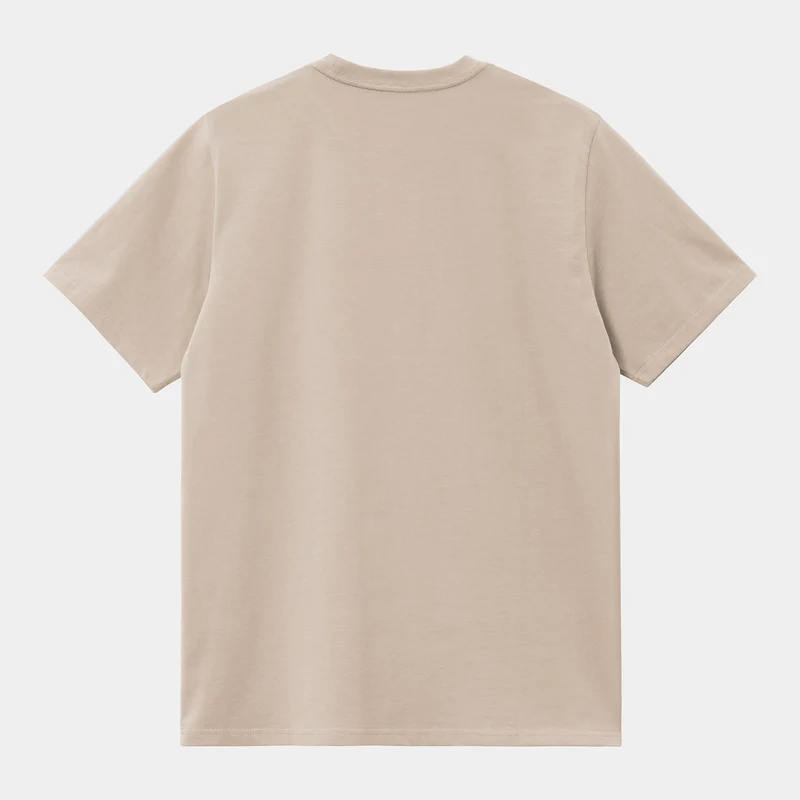 Carhartt WIP Herren Kurzarm American Script T-Shirt - Fleur de Sel