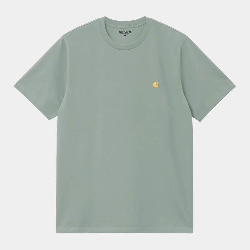 Carhartt WIP Kurzarm-T-Shirt Chase für Herren – Frosted Green