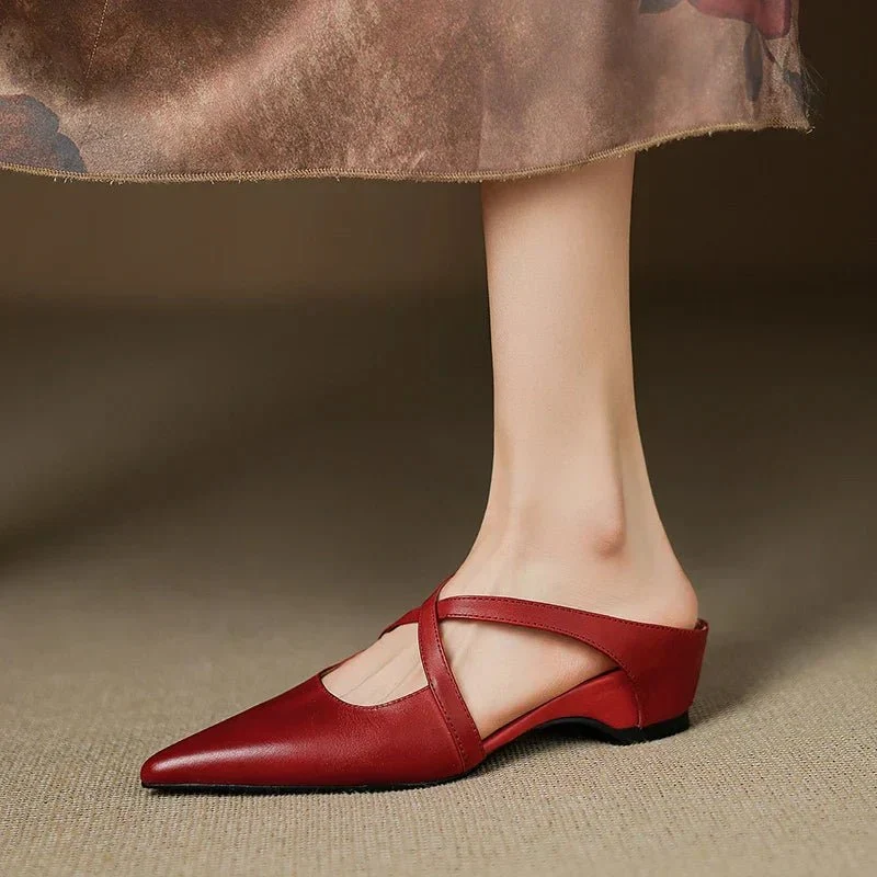 Isabella | Moderne Und Elegante Leder-Pantoletten