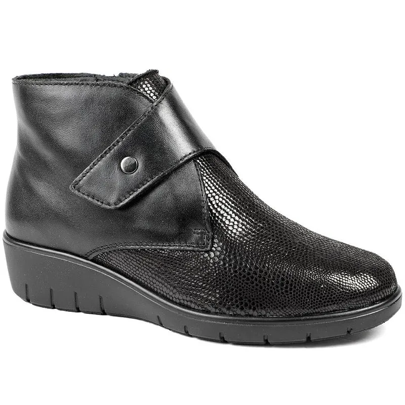 Padders Leather Celeste Shoes - SERVI42501 / 329 326 - Black