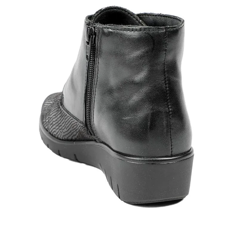 Padders Leather Celeste Shoes - SERVI42501 / 329 326 - Black
