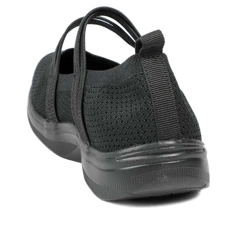 EasyFit Extra Wide Breathable Mary Janes - LALLA / 329 057 - Black
