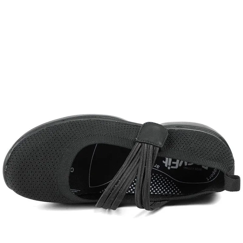 EasyFit Extra Wide Breathable Mary Janes - LALLA / 329 057 - Black