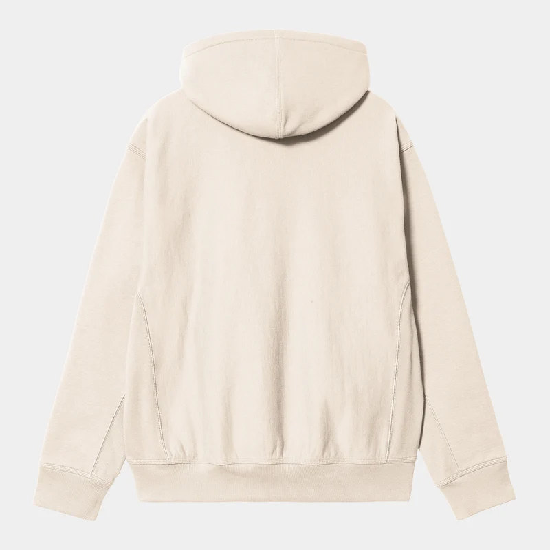 Carhartt WIP Herren American Script Kapuzenjacke mit Reißverschluss vorne – Moonbeam