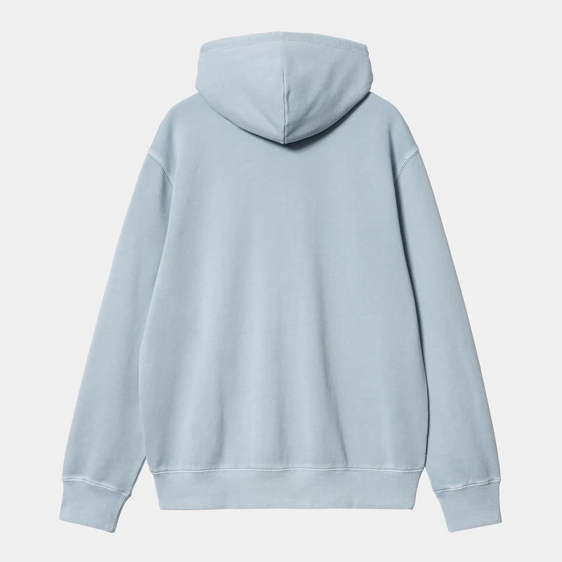 Carhartt WIP Herren Duster Script Reißverschluss vorne Jacke Hoodie - Misty Sky