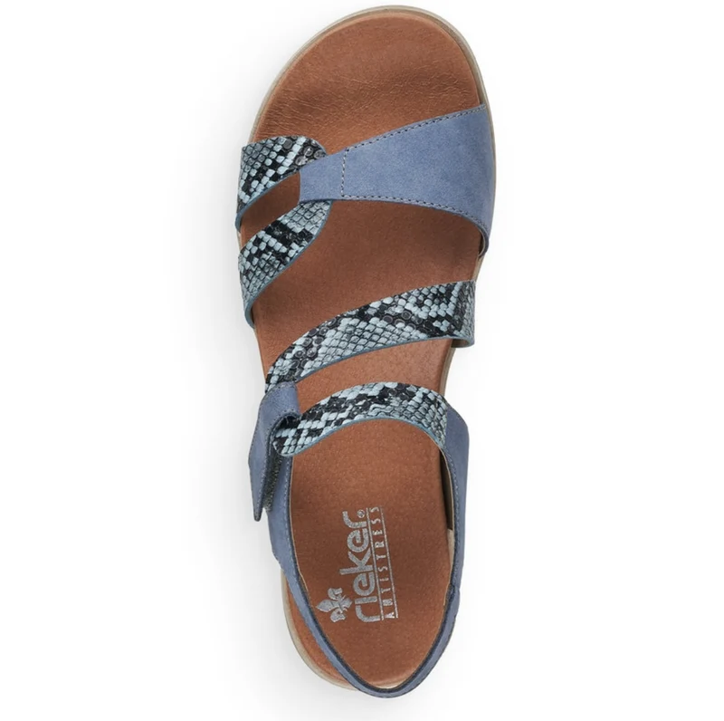 Rieker Damenmode-Sandalen – Blau