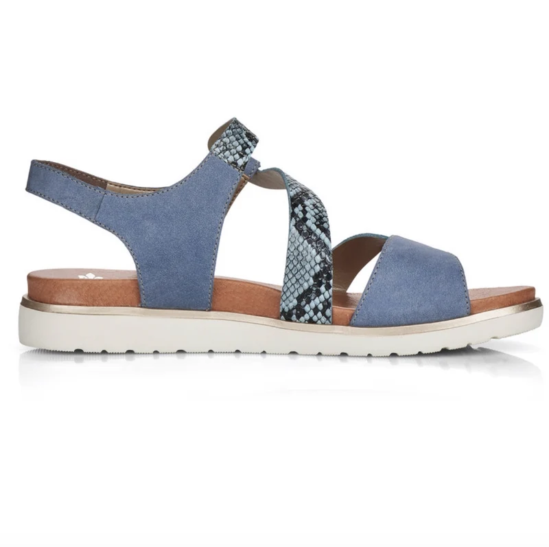 Rieker Damenmode-Sandalen – Blau