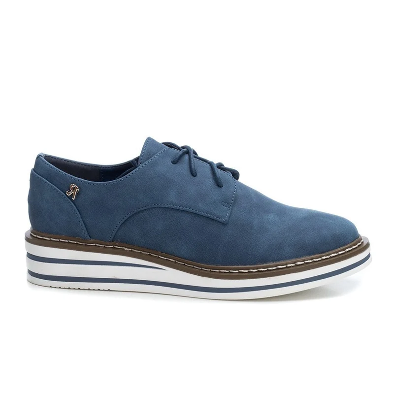 Refresh Brogue für Damen – Jeansblau