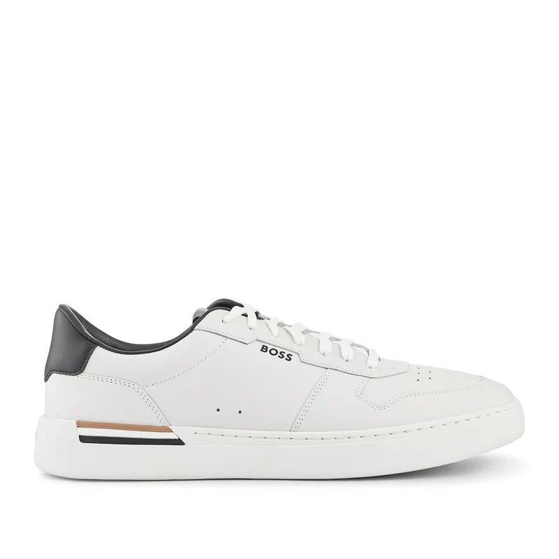 Boss Leather Cupsole Trainers - HUGO41505 / 327 625 - White