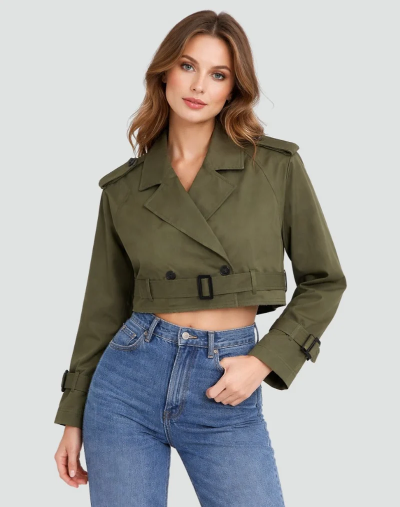 Selina | Kurzer Taillierter Trenchcoat Mit Eleganter Silhouette