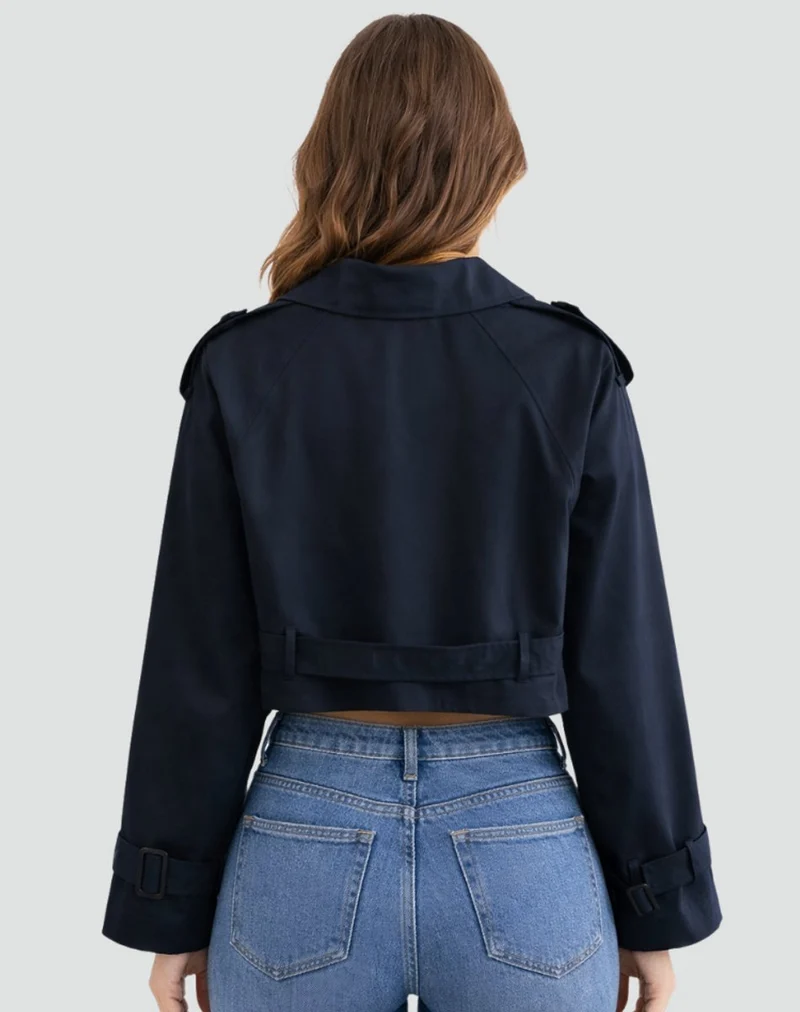 Selina | Kurzer Taillierter Trenchcoat Mit Eleganter Silhouette