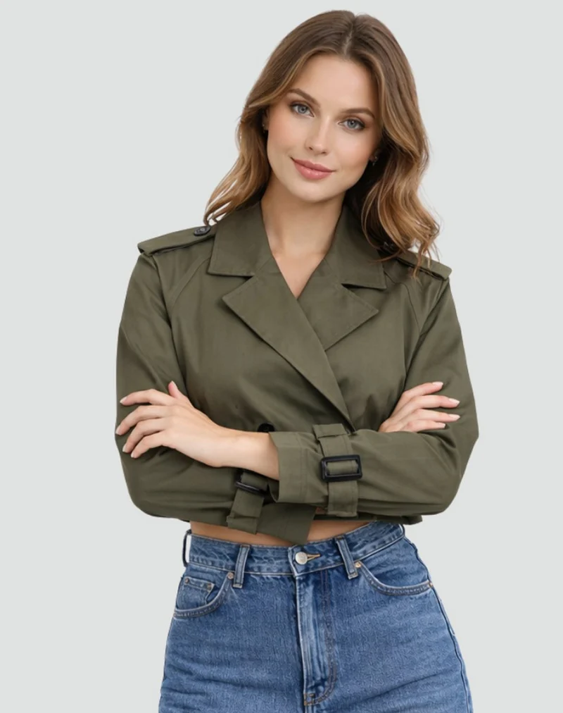 Selina | Kurzer Taillierter Trenchcoat Mit Eleganter Silhouette
